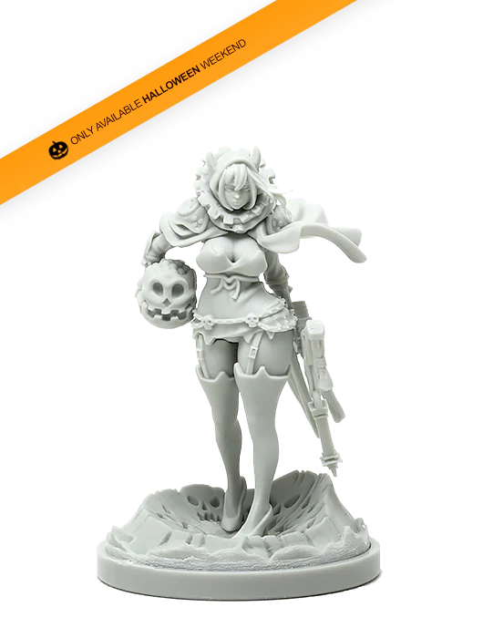 Resin Halloween Pinup Twilight Knight