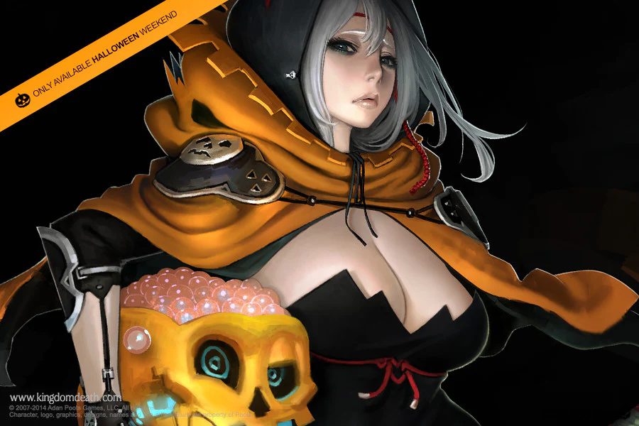 Resin Halloween Pinup Twilight Knight - Image 3